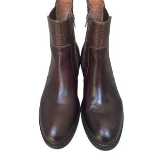 Jeffrey Campbell Cordovan Brown Leather Boots Size 8.5